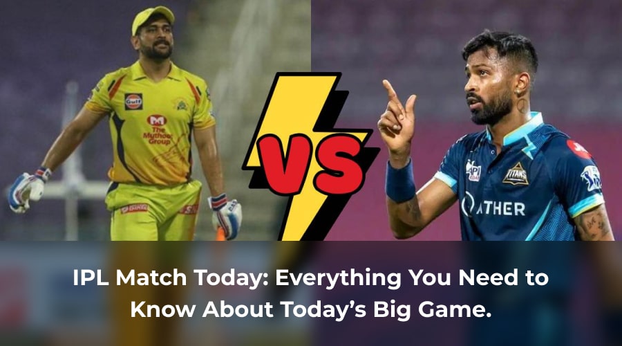 MS Dhoni and Hardik Pandya face off with VS graphic for IPL Match Today – 2025 cricket showdown